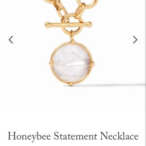Julie Vos statement Iridescent Honey Bee Necklace